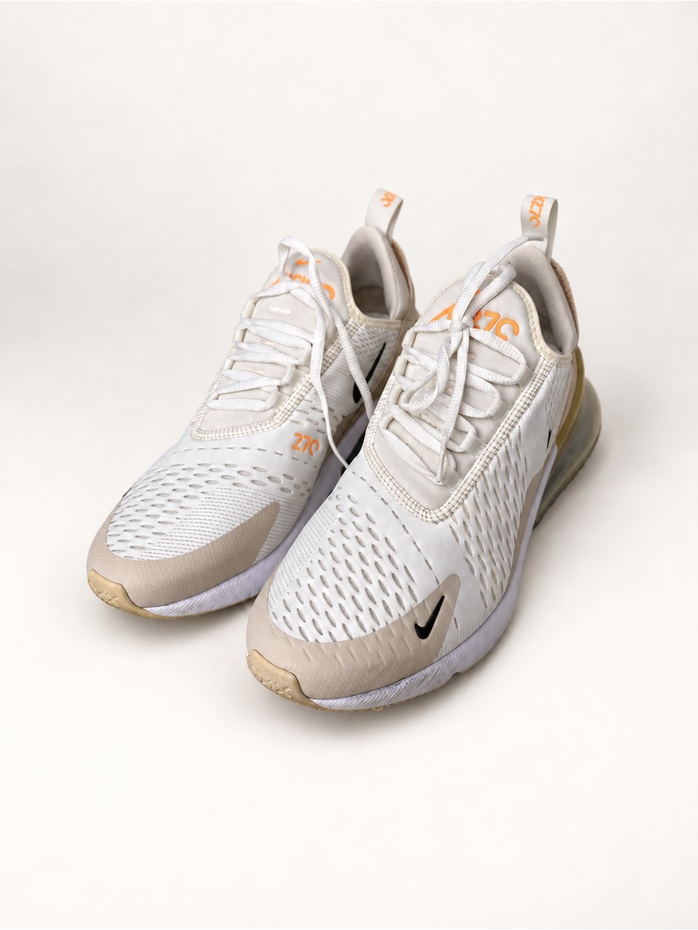 Nike Air Max 270 Women's Running Shoes - White/Beige